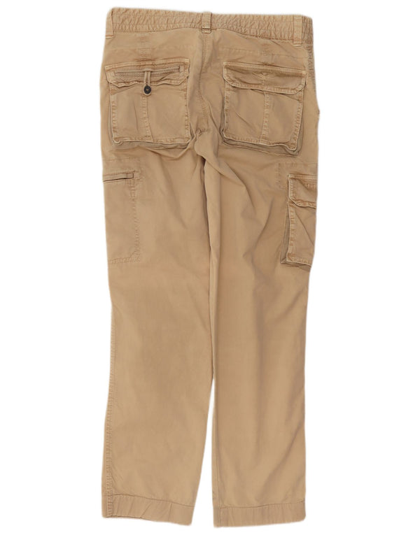Aeronautica Militare Pantalones cargo para hombre IT 48 Medium W32 L32 Beige