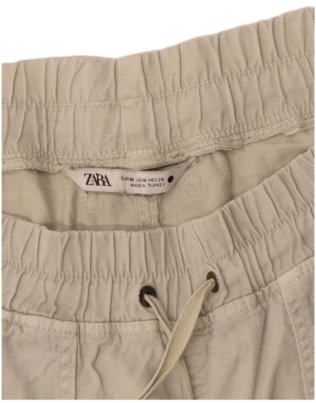 Zara Mujer Pantalones De Chándal Joggers UK 44 Medium Beige