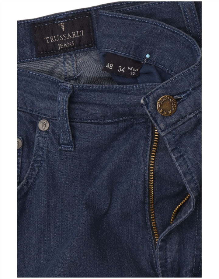 TRUSSARDI Vaqueros rectos para hombre W32 L32 Azul