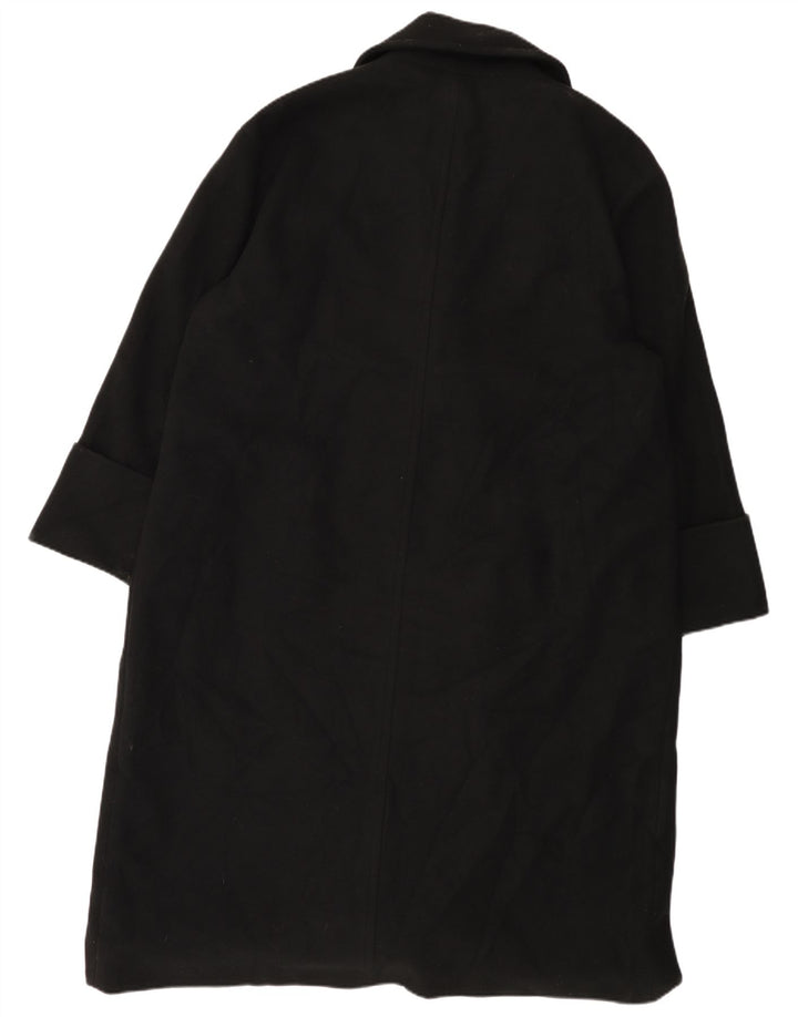 John Lewis Abrigo extragrande con doble botonadura para mujer UK 18 XL Poliéster negro