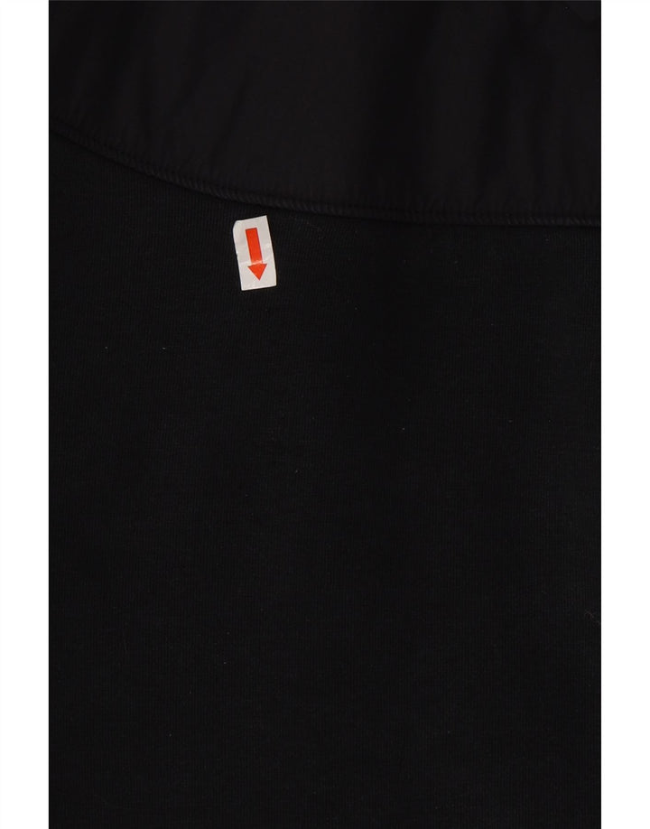 NIKE Sudadera con capucha y cremallera para hombre, mediana, algodón negro