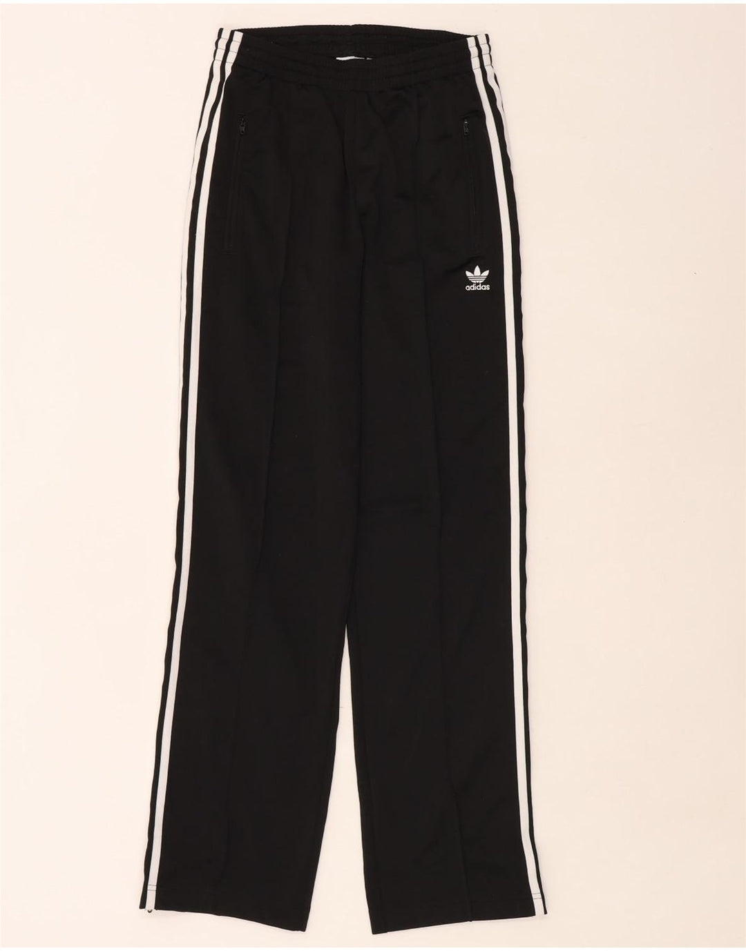Adidas Pantalones de chándal para mujer UK 8 Small Negro Poliéster