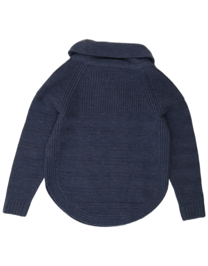 Mantaray Suéter de gran tamaño con cuello vuelto para mujer UK 10 Small Azul marino