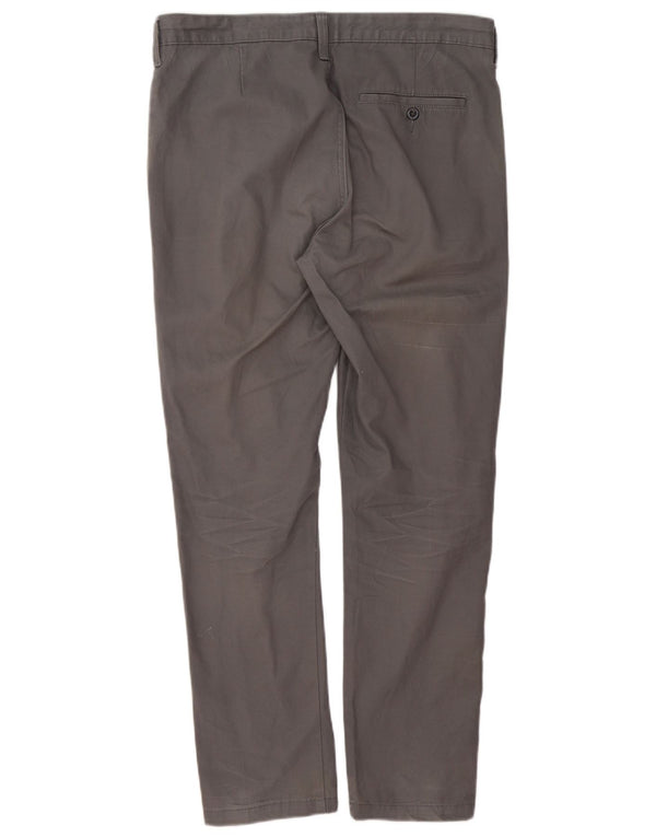 Marks & Spencer Pantalones chinos cónicos para hombre W32 L29 Algodón gris