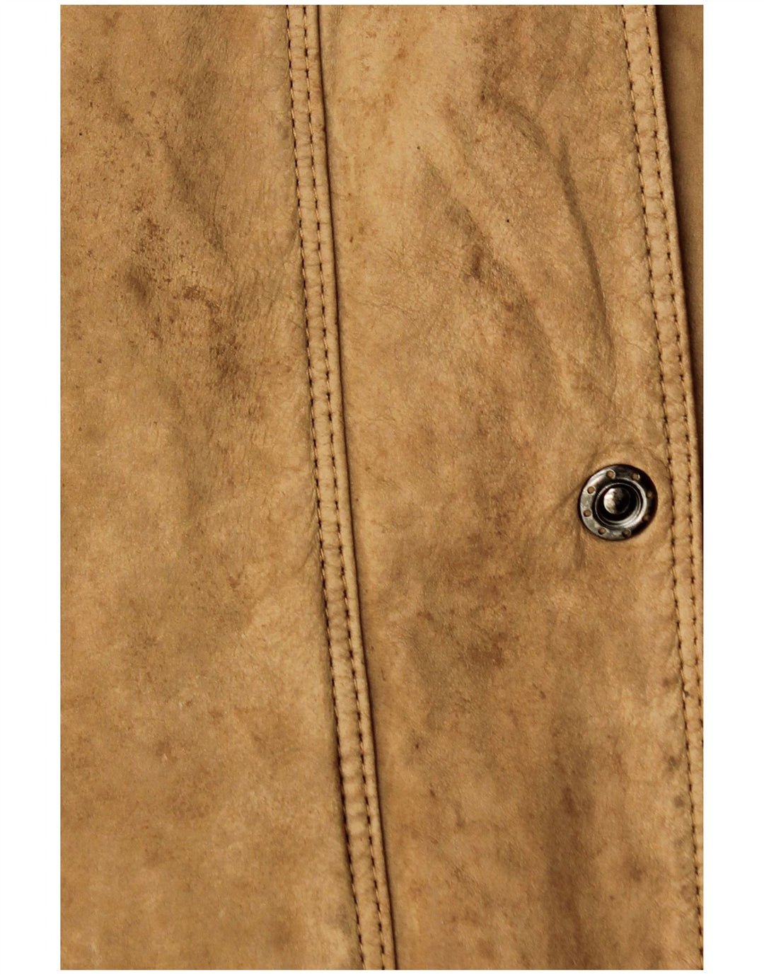 Vintage mujer chaqueta de cuero de gran tamaño IT 46 cuero beige grande