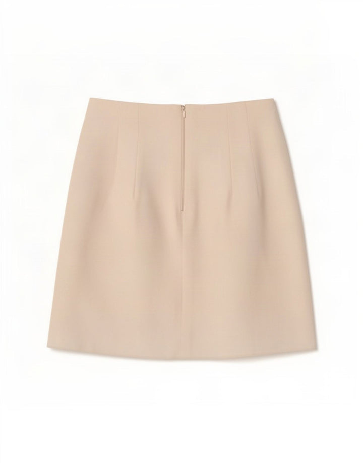 Zara Minifalda Mujer XS W24 Blanco