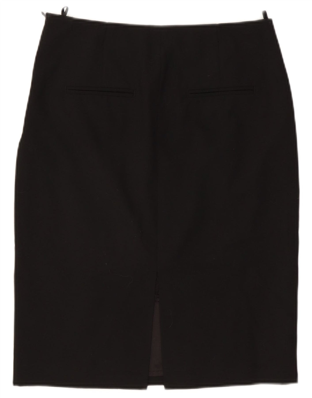 Falda De Tubo Benetton Mujer UK 40 Small W27 Poliéster Negro