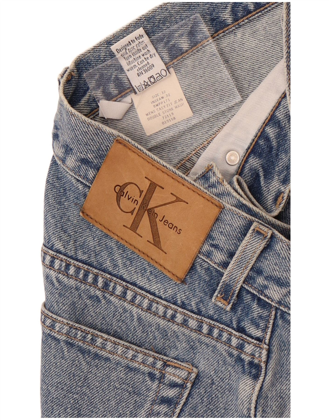 Calvin Klein Jeans ajustados para hombre W32 L28 Algodón azul