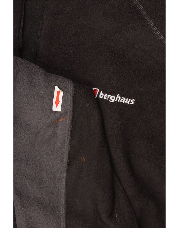 Berghaus Hombre Jersey De Forro Polar Con Cremallera Y Cuello Grande Poliéster Color Block Negro