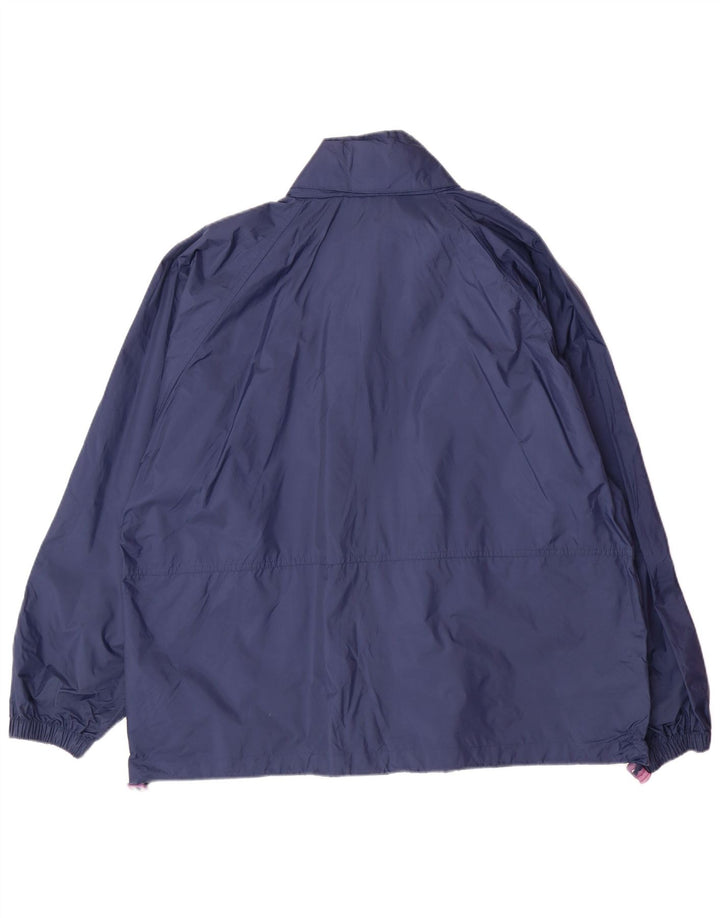UMBRO Chaqueta impermeable holgada con capucha para hombre UK 38 Medium Azul marino