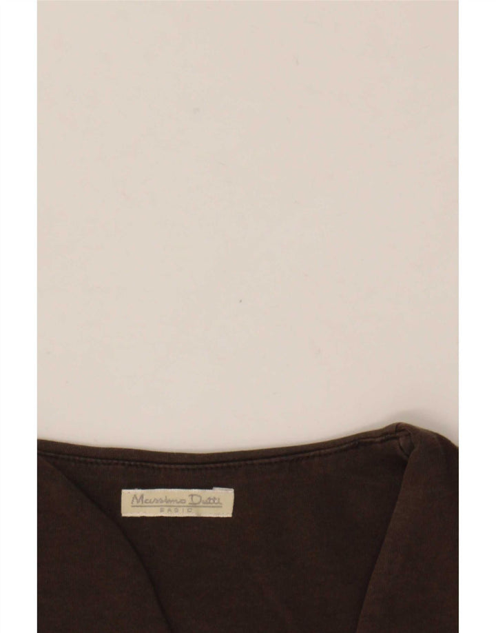 Massimo Dutti Chaleco Mujer UK 8 Small Marrón