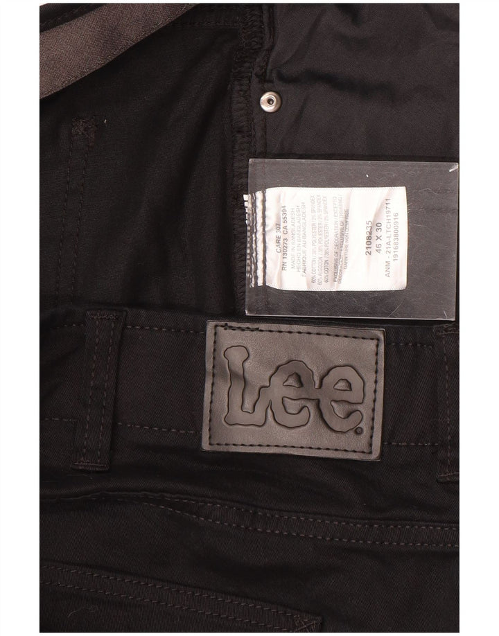 LEE Pantalones casuales rectos cónicos Extreme Motion para hombre W46 L30 Negro