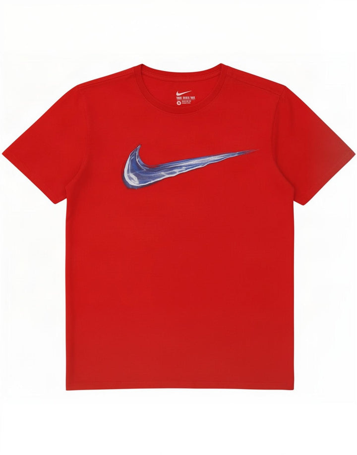 Nike Camiseta con gráfico de corte atlético para hombre, talla mediana, color rojo