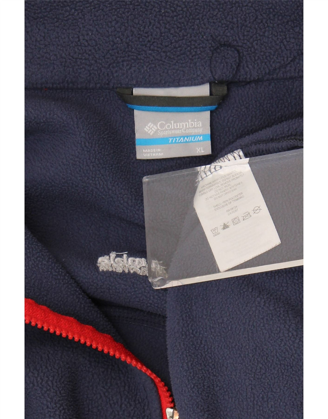 Columbia Chaqueta polar Titanium para hombre UK 42 XL Poliéster azul marino