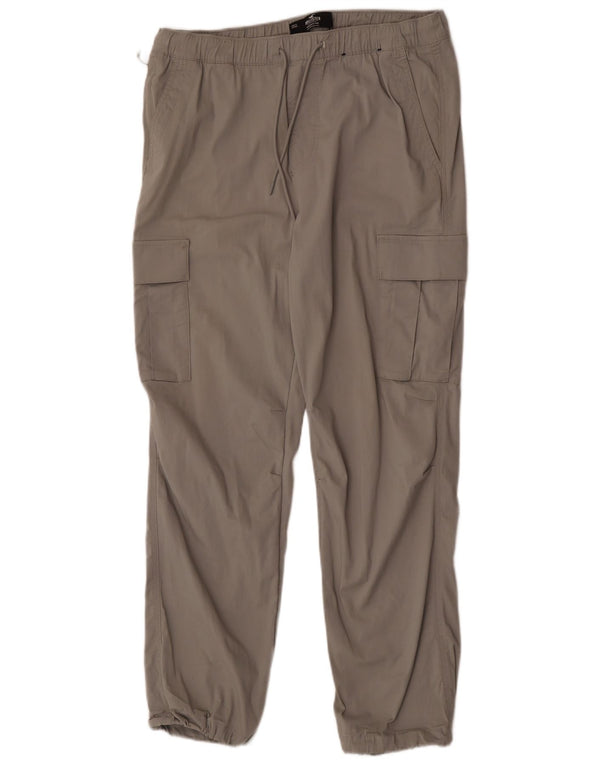 Hollister Mens Joggers Cargo Pantalones Grandes W36 L30 Algodón Gris