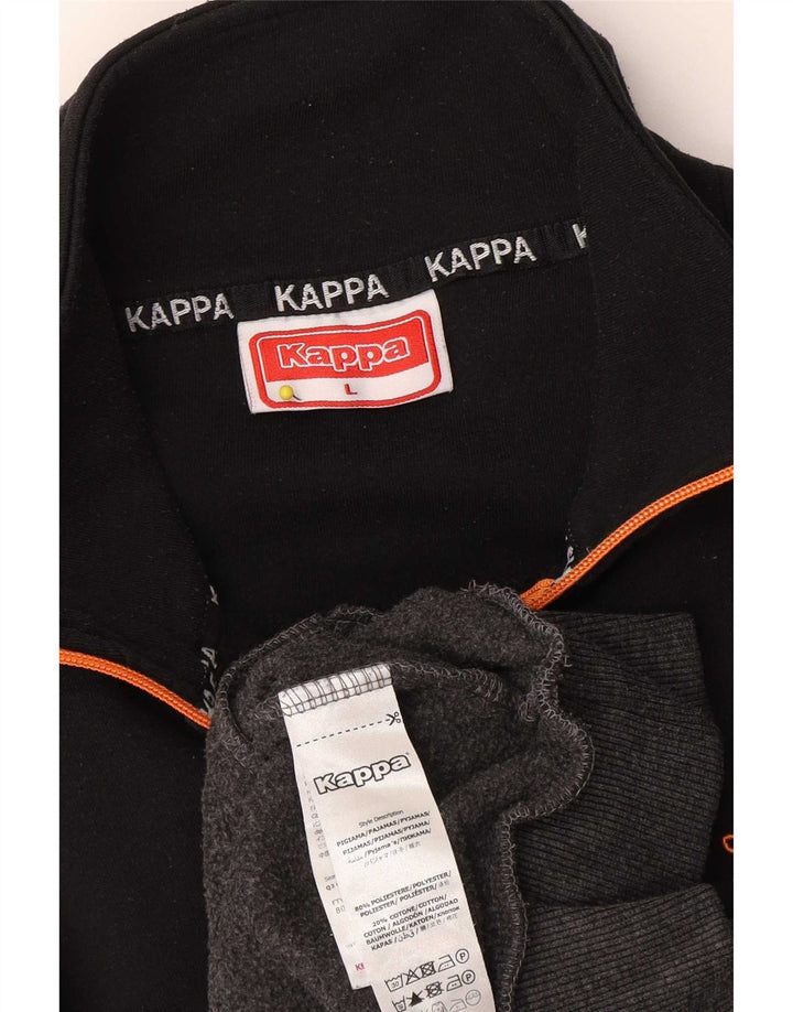 Kappa Hombre Jersey De Forro Polar Con Cremallera Y Cuello Grande Gris Colorblock Poliéster