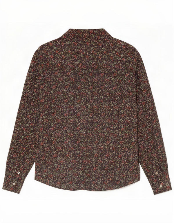 Camisa Benetton para mujer ES 42 Medium Azul Marino Floral