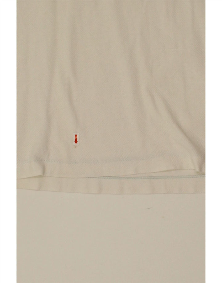 FILA Mens Polo Shirt IT 56 2XL White Check Vintage Fila and Second-Hand Fila from Messina Hembry 