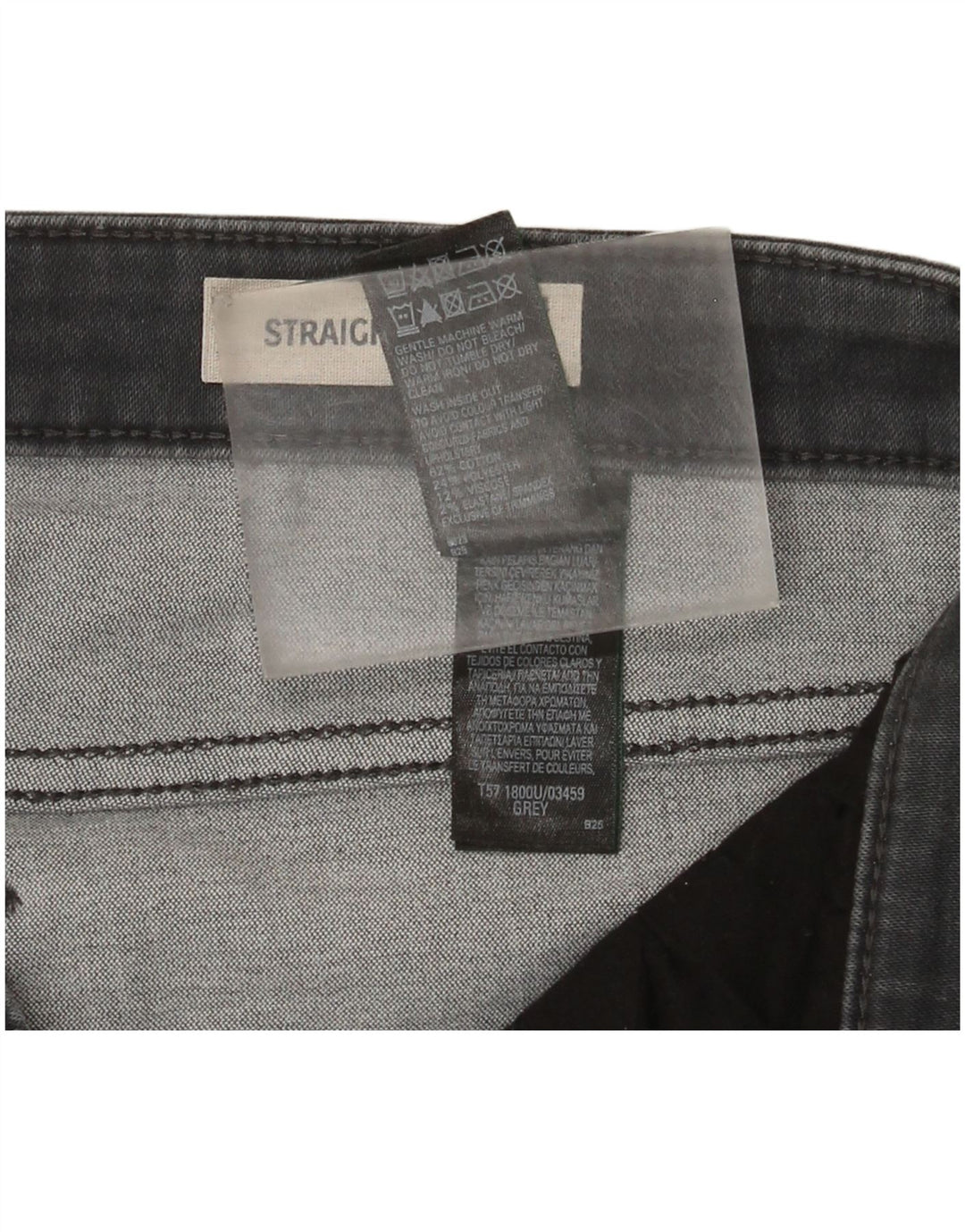 Marks & Spencer Jeans Rectos Regulares para Mujer UK 40 Large W32 L30 Gris