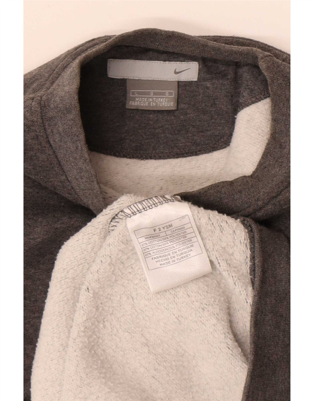Nike - Sudadera tipo jersey para hombre, talla grande, algodón moteado gris