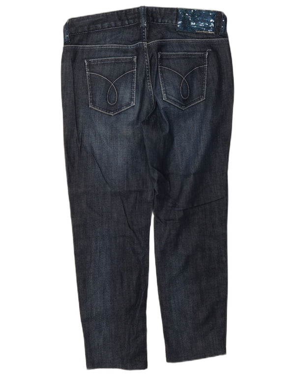 Calvin Klein Jeans Cortos Para Mujer W29 L24 Algodón Azul Marino