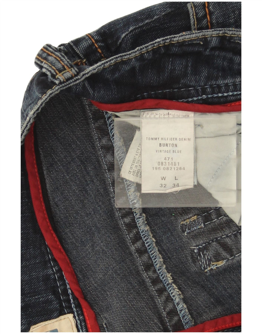 Vaqueros rectos Burton Mujer W32 L30 Algodón azul marino