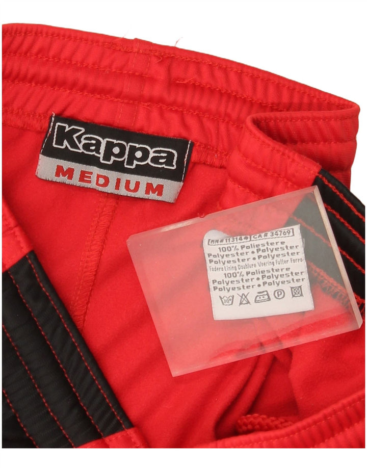 Kappa Hombre Pantalones De Chándal Poliéster Color Block Medium Rojo