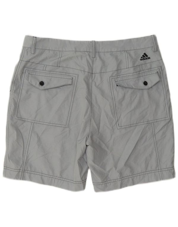 Adidas Mens Chino Shorts W34 Grande Gris Poliéster