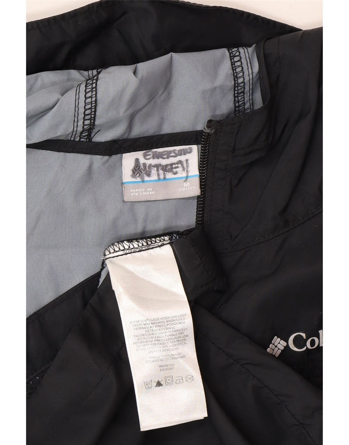 Columbia Chaqueta impermeable con capucha para niños 10-11 años Mediana Nylon negro