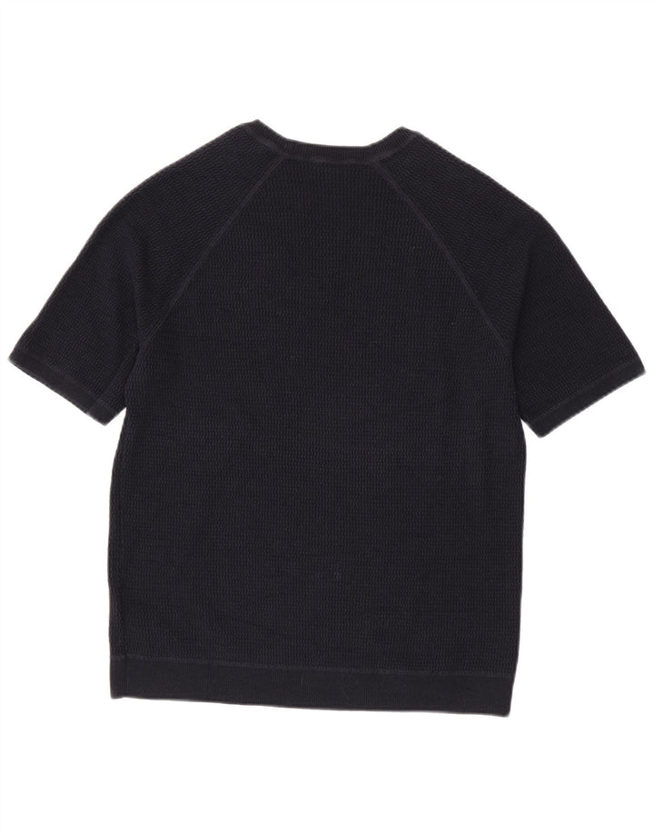 Cos Camiseta para hombre Top Medium Azul Marino Algodón