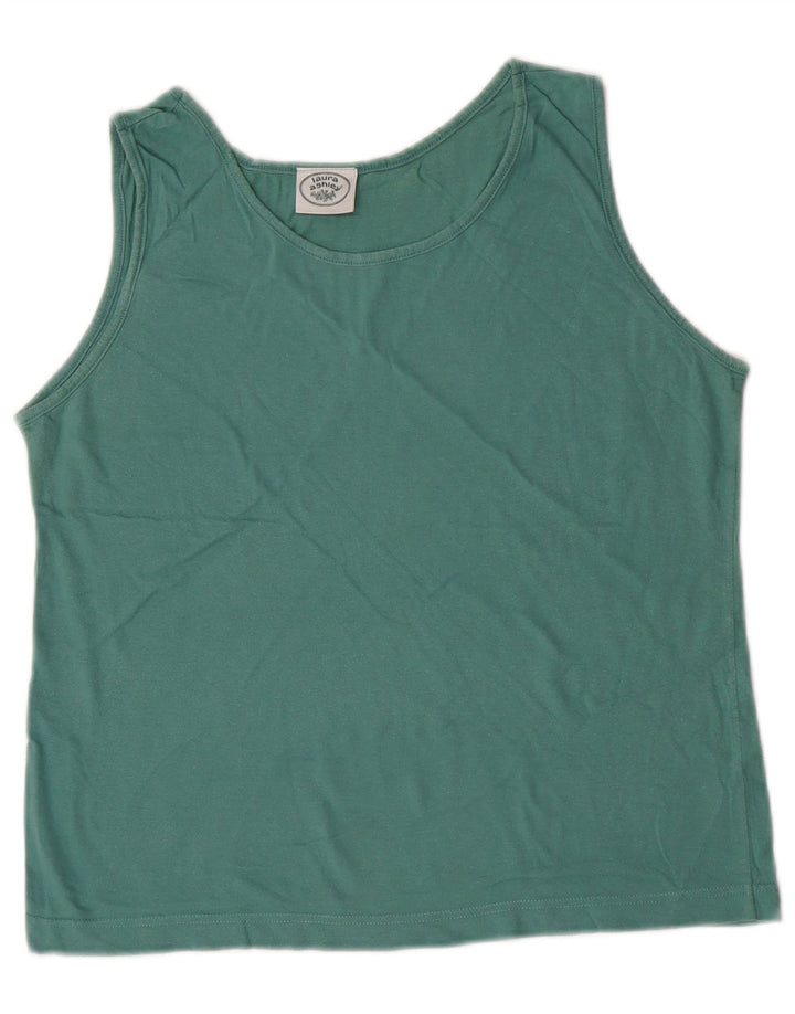 Laura Ashley - Top corto para mujer, talla 40, color verde medio