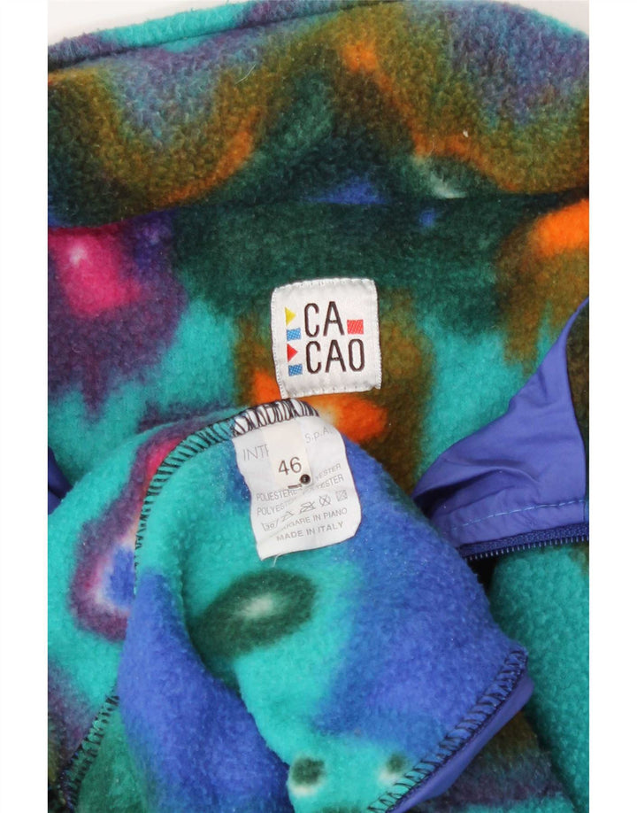 Cacao Chaqueta Polar Hombre IT 46 Small Poliéster Geométrico Multicolor