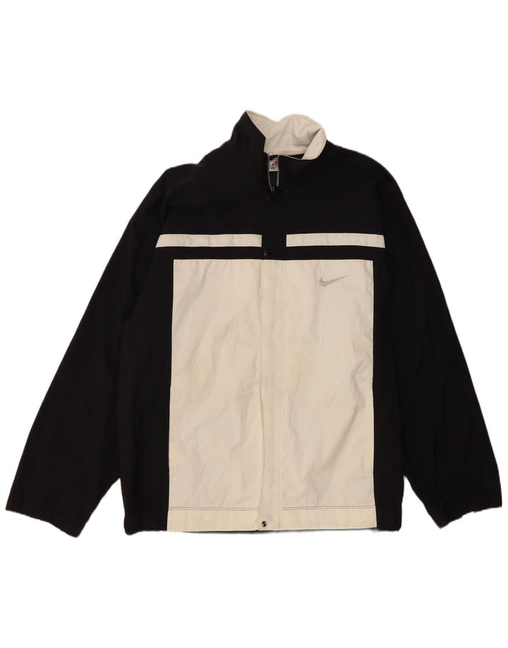 Nike - Chaqueta de chándal para hombre, talla XL, nailon color block negro