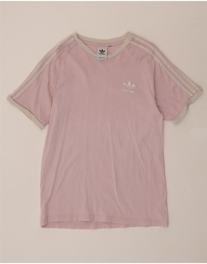 ADIDAS Womens T-Shirt Top UK 12 Medium Pink Vintage Adidas and Second-Hand Adidas from Messina Hembry 