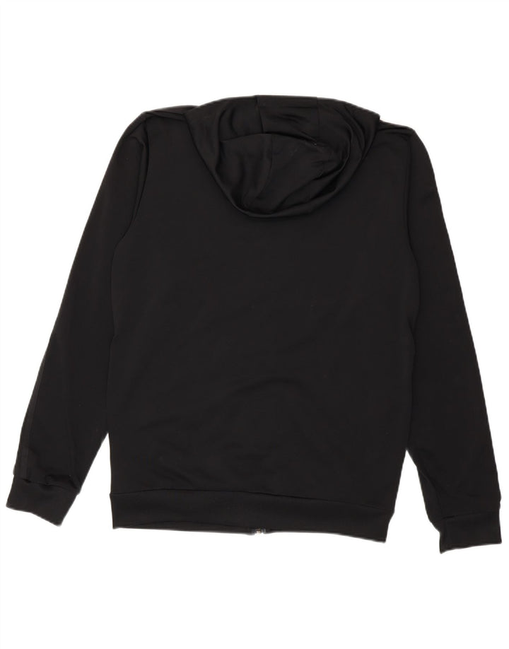 Adidas Sudadera con capucha y cremallera para hombre UK 38/40 Mediano Negro Poliéster