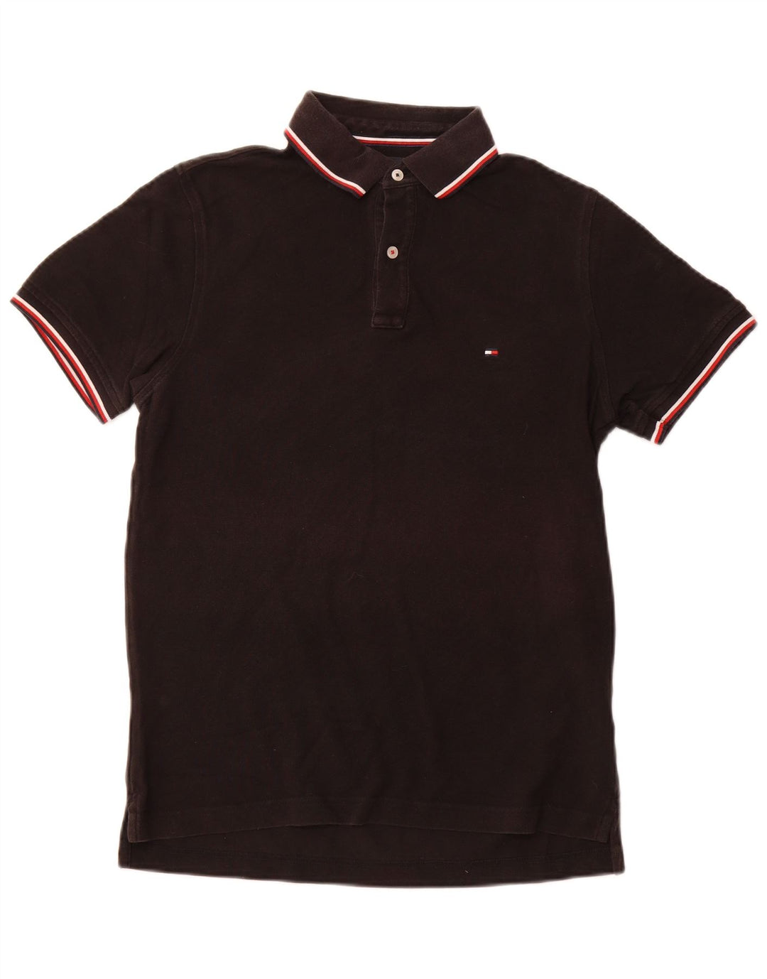 TOMMY HILFIGER Polo Slim Fit para hombre Algodón negro mediano