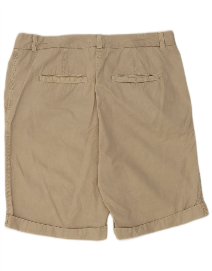 Marks & Spencer Pantalones cortos chinos para mujer UK 12 Medium W32 Algodón beige