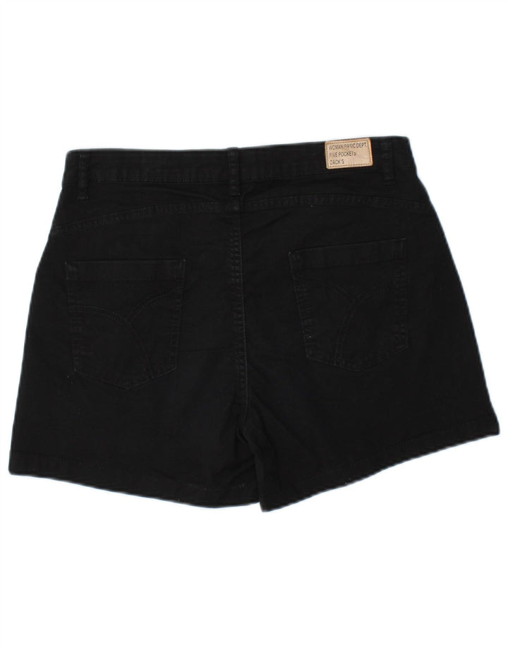 DACK'S Pantalones cortos de mezclilla de corte regular para mujer IT 44 Medium W28 Algodón negro