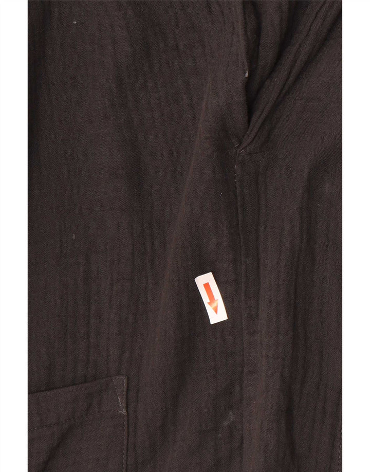 Zara Blusa extragrande con manga 3/4 para mujer UK 40 Medium Black