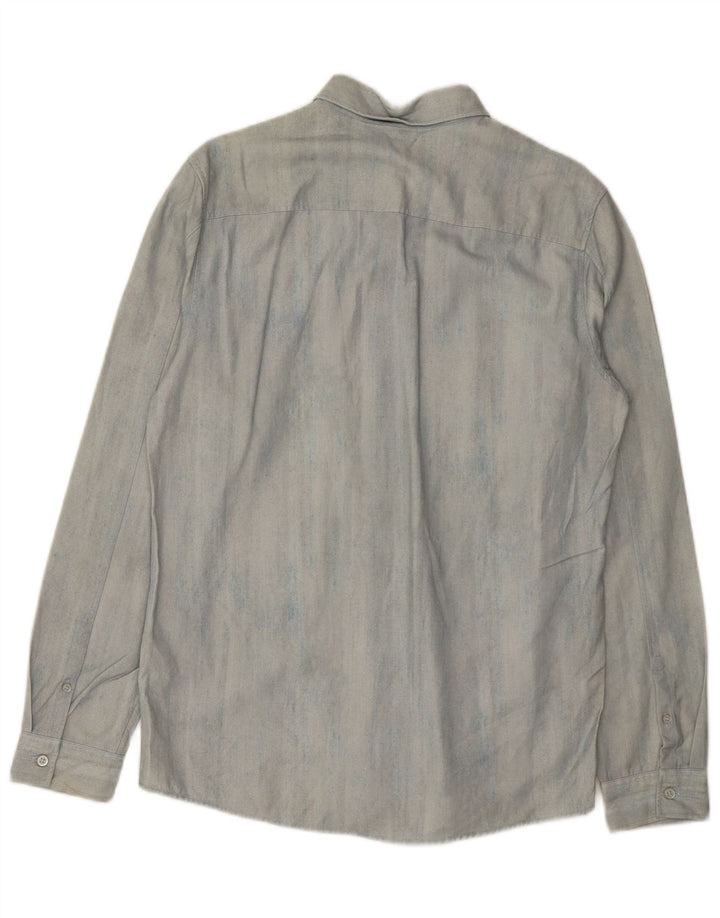 Cos Camisa Vaquera Hombre Pequeña Lyocell Azul
