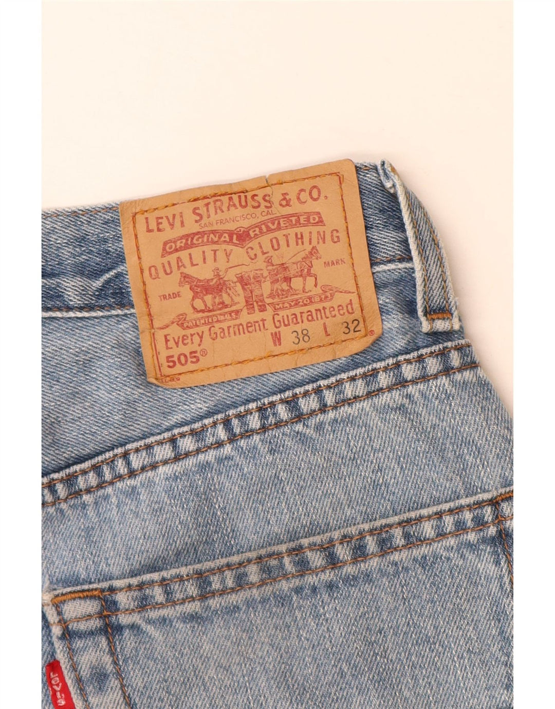 Levi's Mujer 505 Shorts De Mezclilla W38 XL Azul