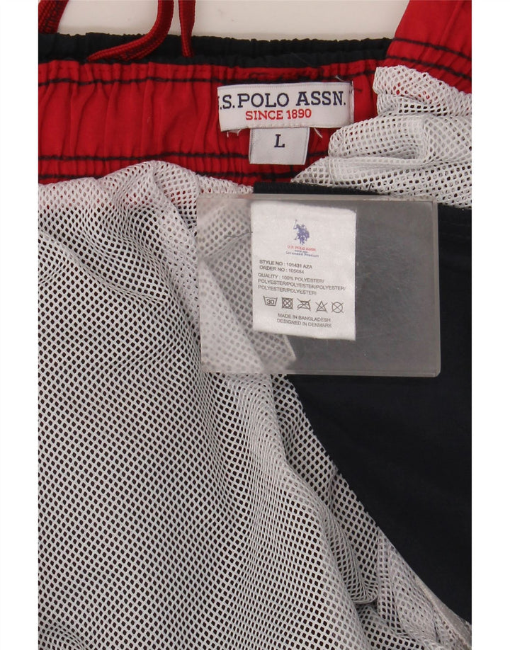 Asociación de Polo de EE. UU. Bañador Corto Hombre Grande Azul Marino Poliéster