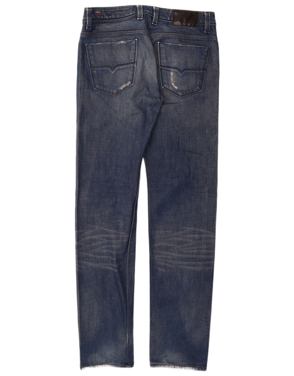 Diesel Hombre Keever Tapered Jeans W31 L34 Algodón Azul