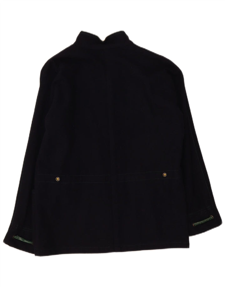Vintage mujer chaqueta utilitaria Reino Unido 16 grande azul marino
