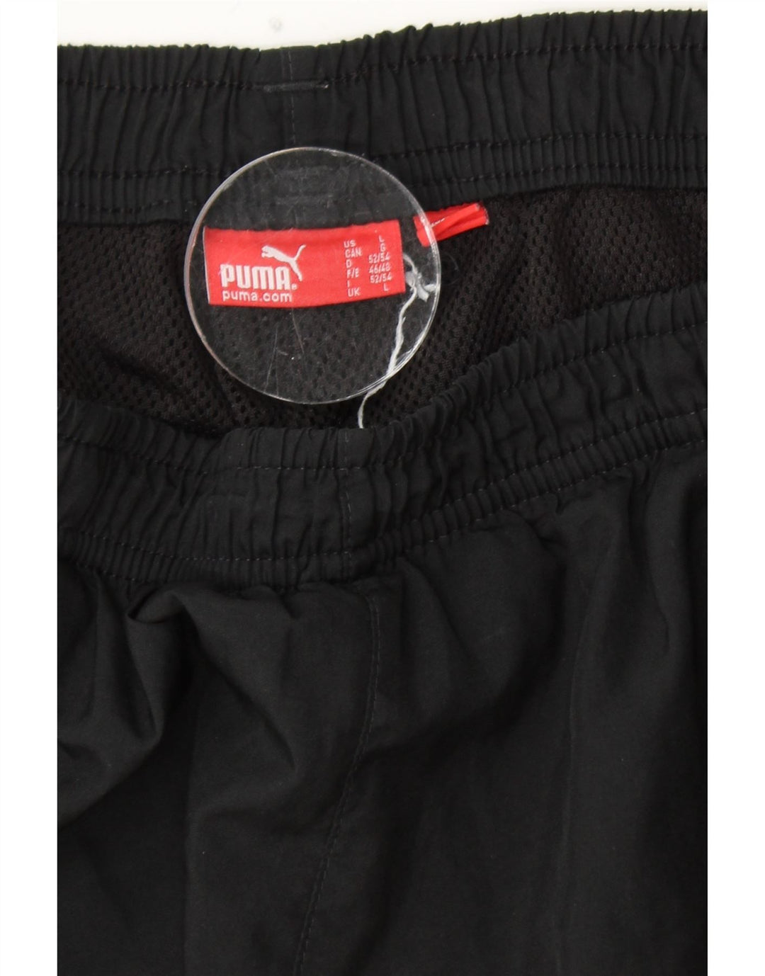 PUMA Pantalones de chándal capri gráficos para hombre, talla grande, color negro