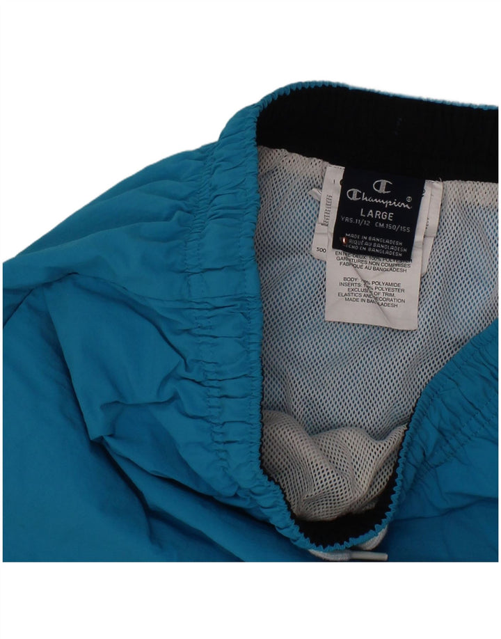 CHAMPION Pantalones cortos deportivos para niños 11-12 años Grande Azul Poliamida