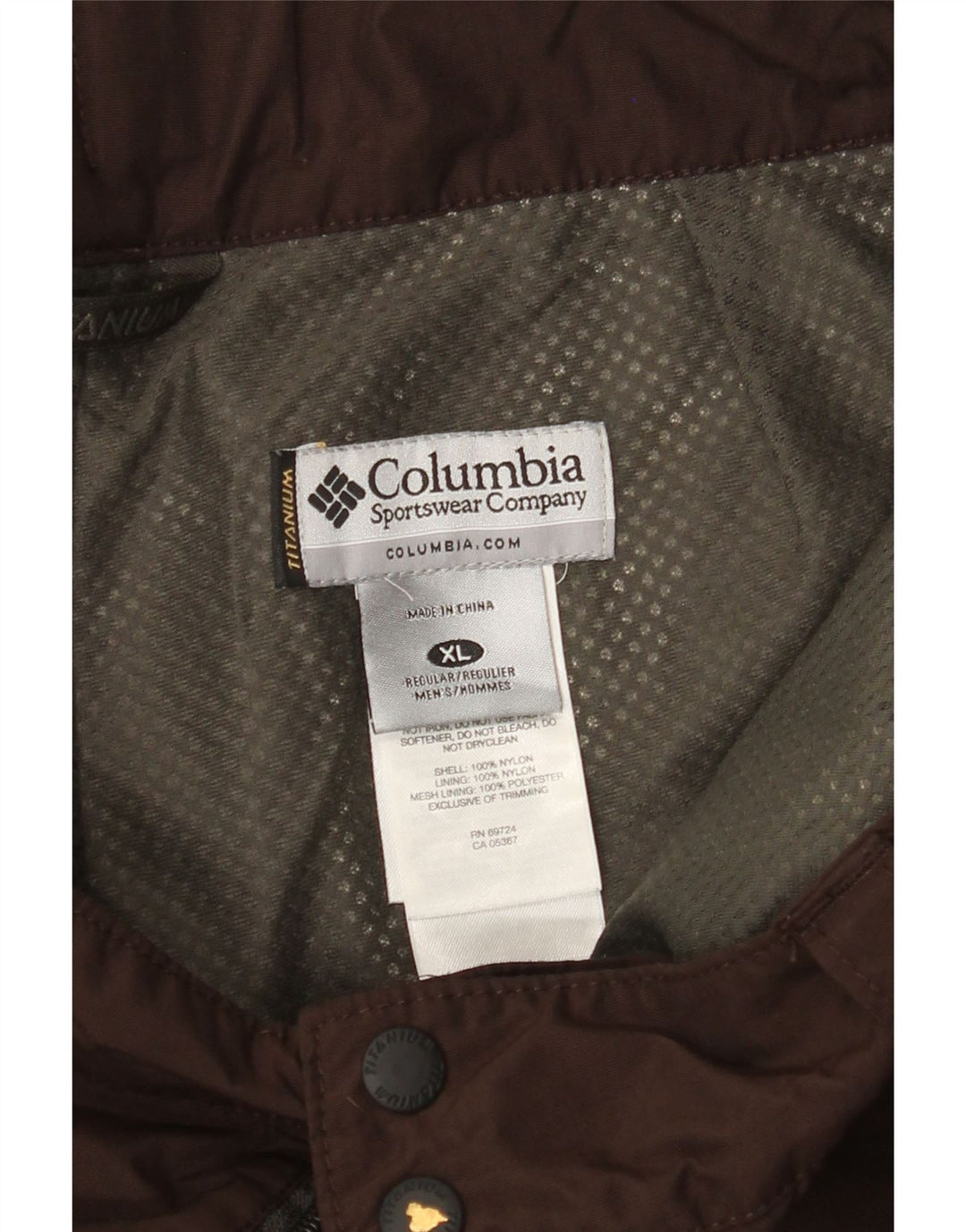 COLUMBIA Pantalones de esquí Omni-Tech para hombre XL Nylon marrón