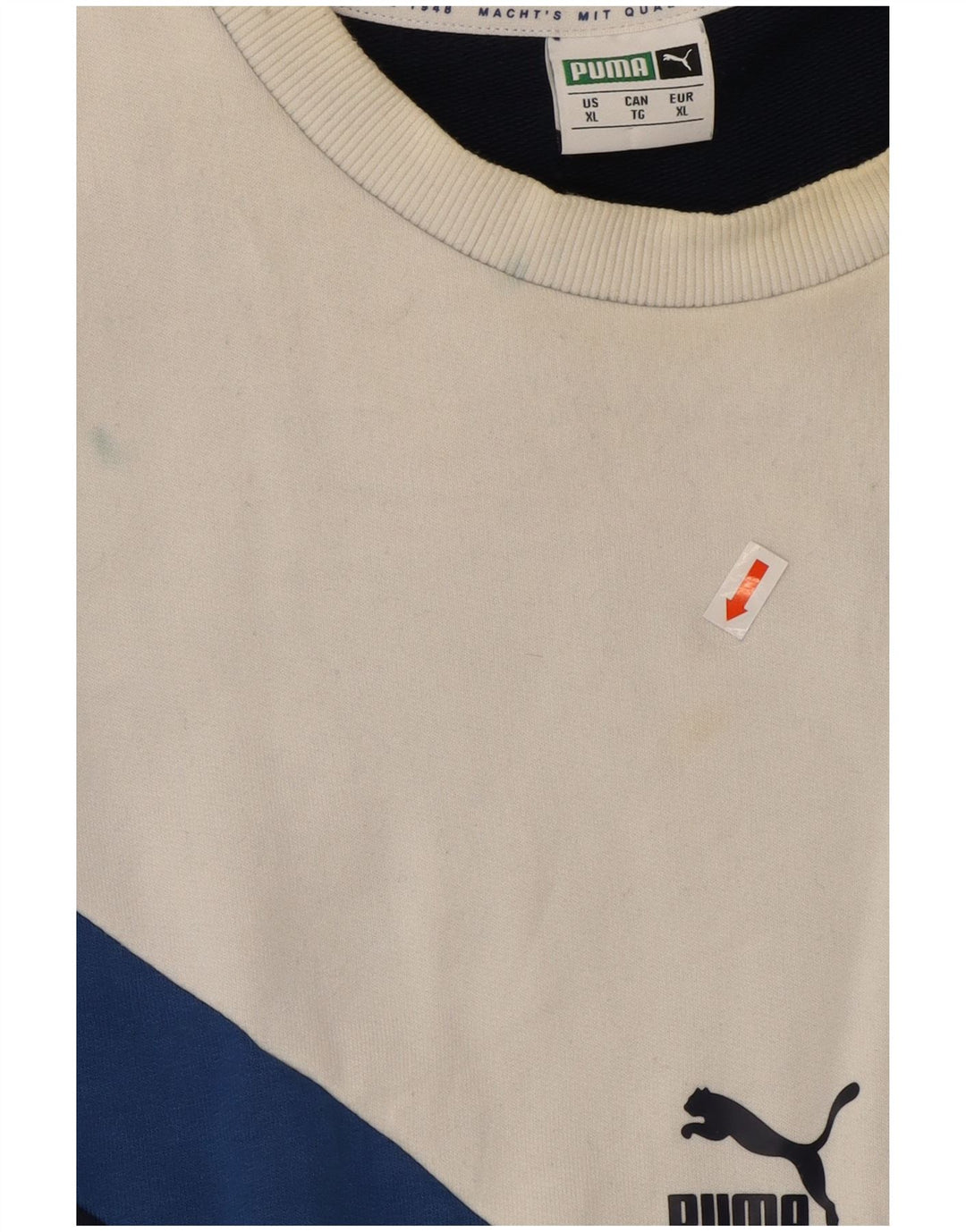 Sudadera Puma Hombre Jumper XL Azul Marino Colorblock