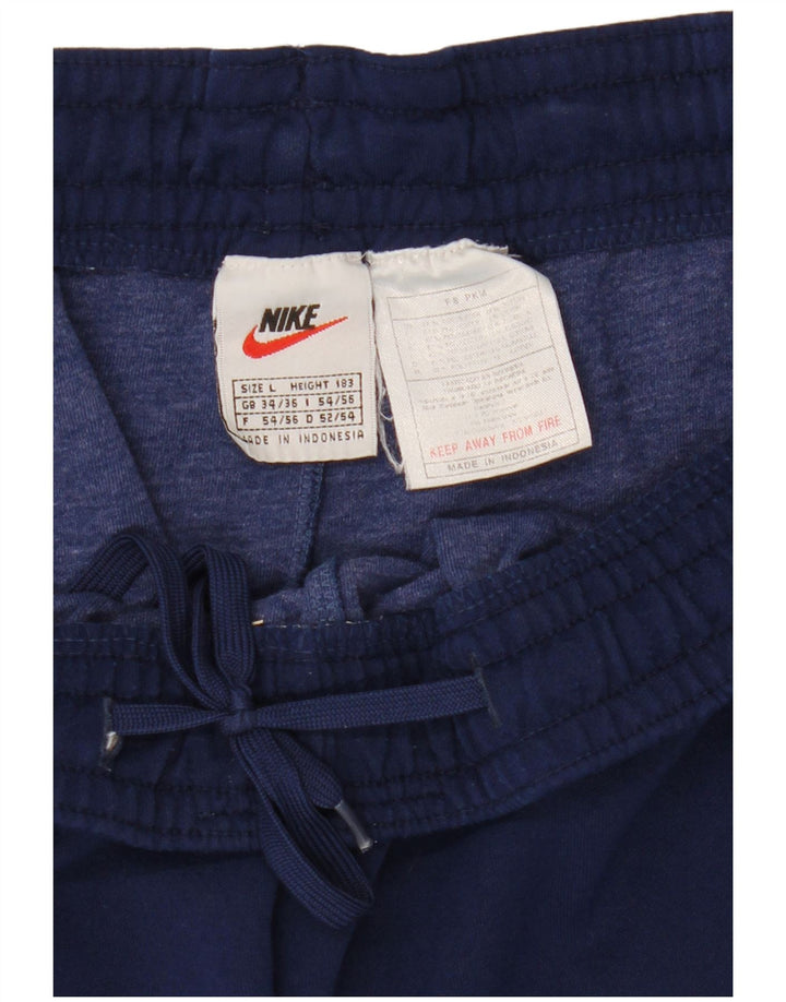 Nike - Pantalones cortos deportivos para hombre, talla grande, poliéster, color azul marino