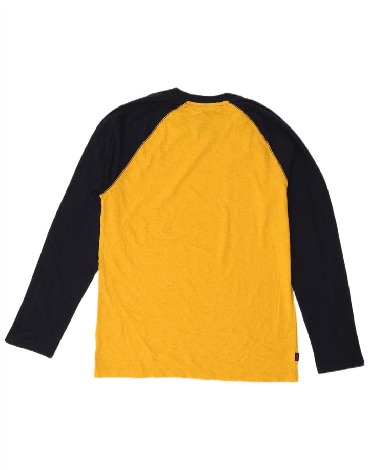 Superdry Hombre Camiseta De Manga Larga De Algodón Color Block En Amarillo Medio